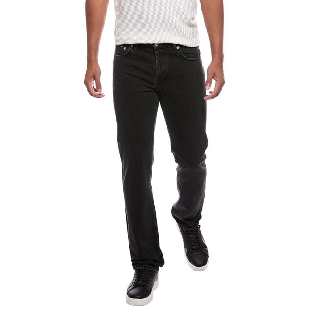 Officine Générale Mens  Slim Fit Japanese Denim Jean, Grey